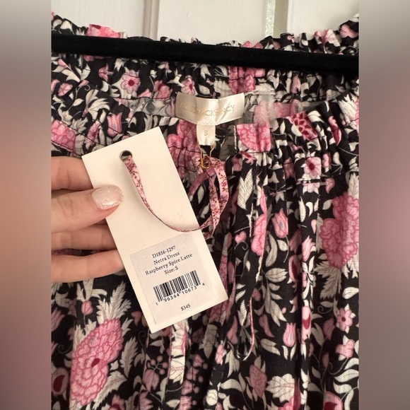 LOVESHACKFANCY Netra Dress in Raspberry Spice Latte - Picture 7 of 8